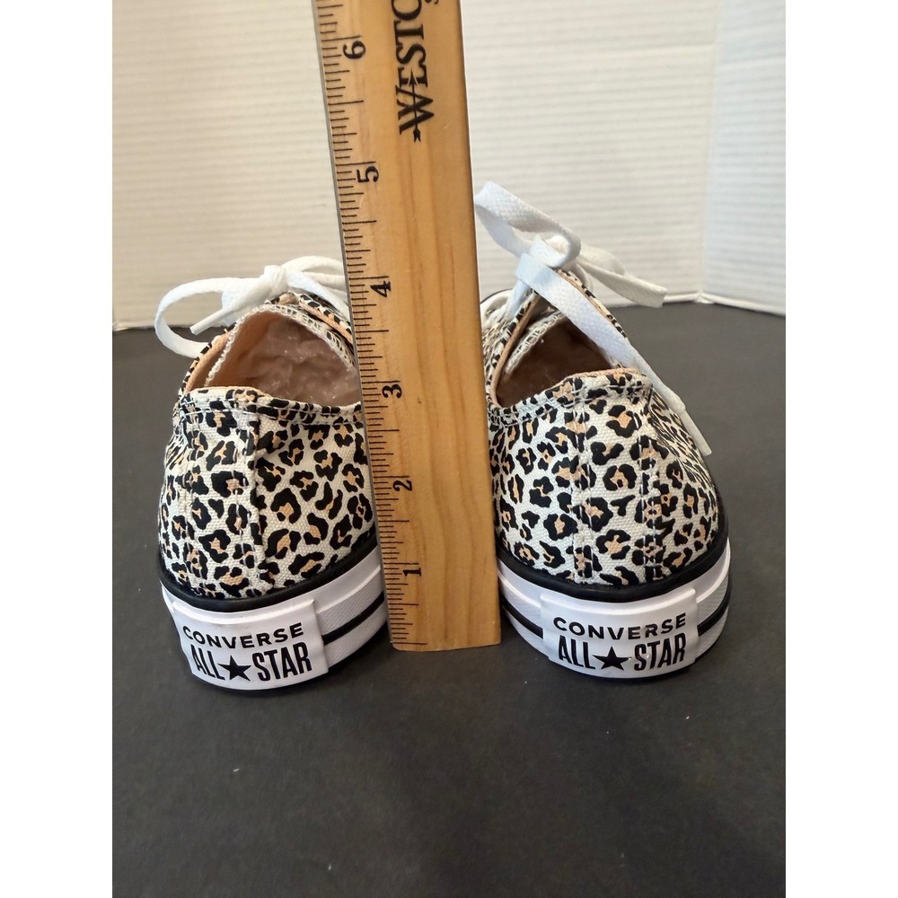Converse All Star Unisex Leopard Print Low Top Lace Up New Canvas Sneaker Shoes - Picture 9 of 10